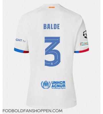 Barcelona Alejandro Balde #3 Udebanetrøje 2023-24 Kortærmet